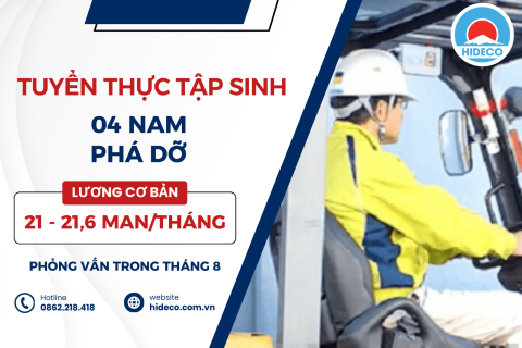  H1641 TUYỂN 4 NAM TTS PHÁ DỠ