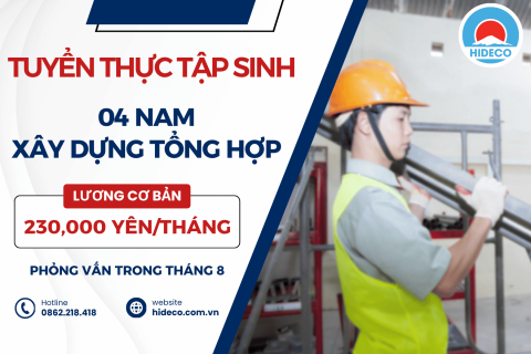 H1661 TUYỂN 4 NAM TTS XÂY DỰNG TỔNG HỢP
