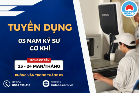 HD5359 TUYỂN  NAM KỸ SƯ CƠ KHÍ,...