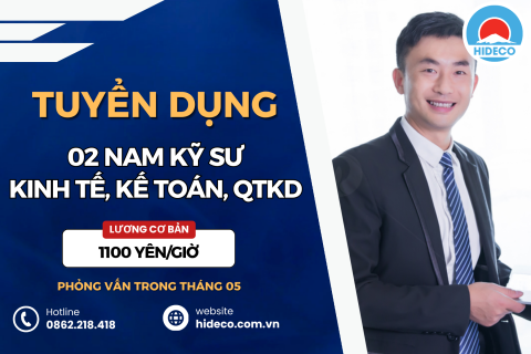 HD5356 TUYỂN 2 NAM KỸ SƯ KINH TẾ, KẾ TOÁN, QTKD