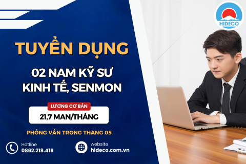 HD5357 TUYỂN 2 NAM KỸ SƯ KINH TẾ, SENMON KINH TẾ