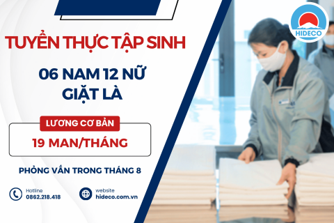 H1655 TUYỂN 6 NAM 12 NỮ TTS GIẶT LÀ