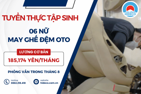 H1669 TUYỂN 06 NỮ TTS MAY SẢN PHẨM