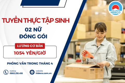 H1466 TUYỂN 12 NỮ TTS ĐÓNG GÓI