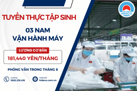 H1670 TUYỂN 03 NAM TTS VẬN HÀNH MÁY