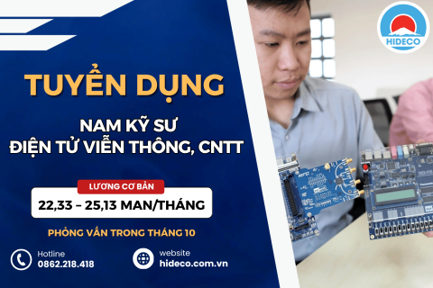 HD5497 TUYỂN 01 NAM KỸ SƯ ĐIỆN TỬ VIỄN THÔNG, CNTT,...