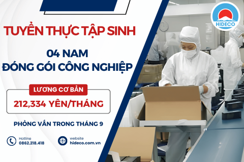 H1720 TUYỂN 04 NAM TTS ĐÓNG GÓI CÔNG NGHIỆP