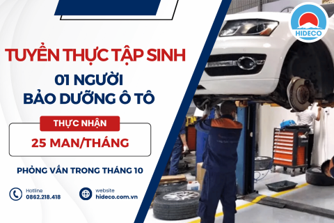 H1801 TUYỂN 01 NGƯỜI TTS BẢO DƯỠNG Ô TÔ