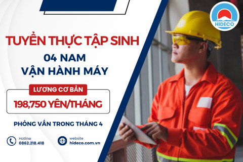 H1465 TUYỂN 8 NAM TTS VẬN HÀNH MÁY