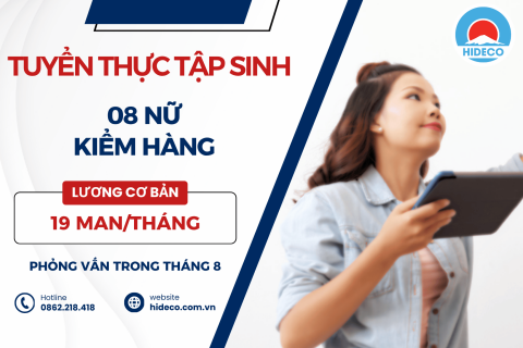 H1657 TUYỂN 8 NỮ TTS KIỂM HÀNG