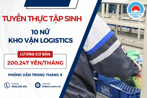 H1729 TUYỂN 10 NỮ TTS KHO VẬN LOGISTICS
