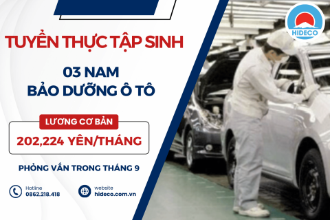 H1745 TUYỂN 03 NAM TTS BẢO DƯỠNG Ô TÔ