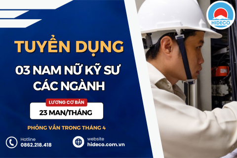 HD5318 TUYỂN 2 NAM NỮ KỸ SƯ CÁC NGÀNH