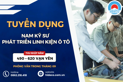 [ĐƠN TUYỂN FREE PHÍ] TUYỂN KỸ SƯ PHÁT TRIỂN LINH KIỆN Ô TÔ