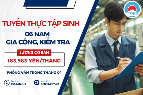 H1479 TUYỂN 6 NAM TTS GIA CÔNG, KIỂM TRA CHI TIẾT