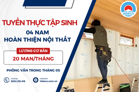 H1521 TUYỂN 4 NAM TTS HOÀN THIỆN NỘI THẤT