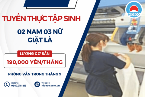 H1753 TUYỂN 02 NAM 03 NỮ TTS GIẶT LÀ