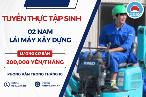 H1763 TUYỂN 02 NAM TTS LÁI MÁY XÂY DỰNG