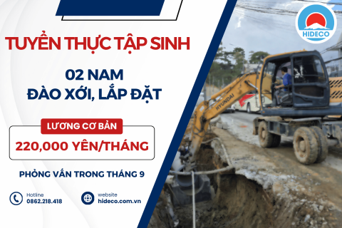 H1748 TUYỂN 02 NAM TTS ĐÀO XỚI, LÀM ĐƯỜNG