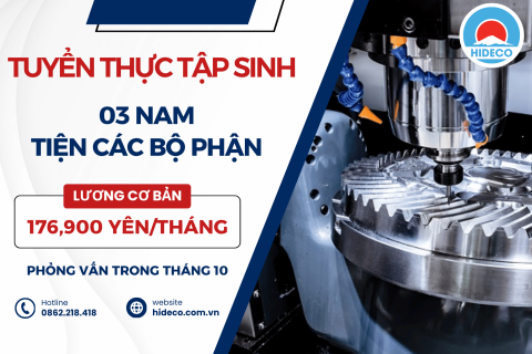 H1779 TUYỂN 03 NAM TTS TIỆN CÁC BỘ PHẬN