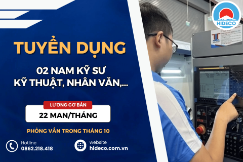 HD5493 TUYỂN 02 NAM KỸ SƯ KỸ THUẬT, NHÂN VĂN,...