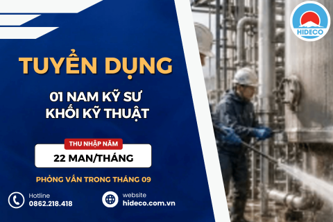 HD5478 TUYỂN 01 NAM KỸ SƯ KHỐI KỸ THUẬT