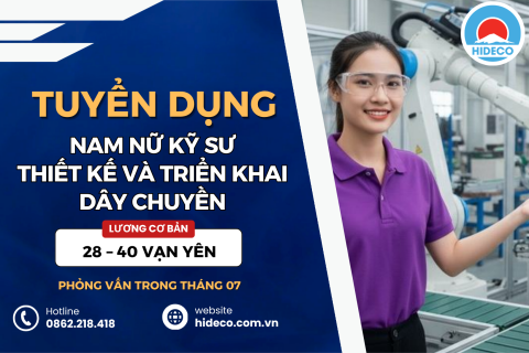 [ĐƠN TUYỂN FREE PHÍ] TUYỂN KỸ SƯ THIẾT KẾ VÀ TRIỂN KHAI DÂY CHUYỀN