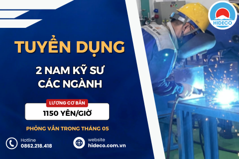 HD5382 TUYỂN 2 KỸ SƯ CÁC NGÀNH CƠ KHÍ,...