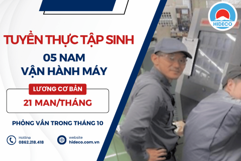 H1810 TUYỂN 05 NAM TTS VẬN HÀNH MÁY