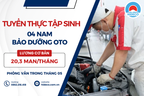 H1516 TUYỂN 4 NAM TTS BẢO DƯỠNG OTO