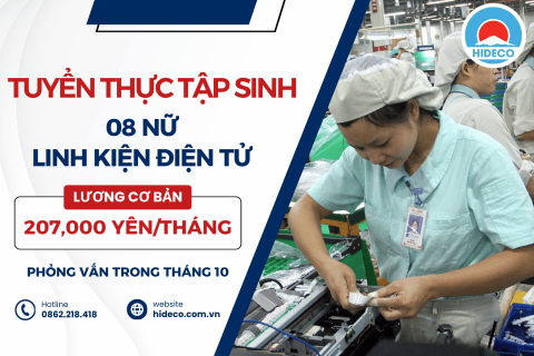 H1804 TUYỂN 08 NỮ TTS LINH KIỆN Ô TÔ