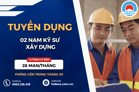 HD5480 TUYỂN 02 NAM KỸ SƯ XÂY DỰNG