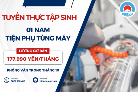 H1783 TUYỂN 01 NAM TTS TIỆN PHỤ TÙNG MÁY