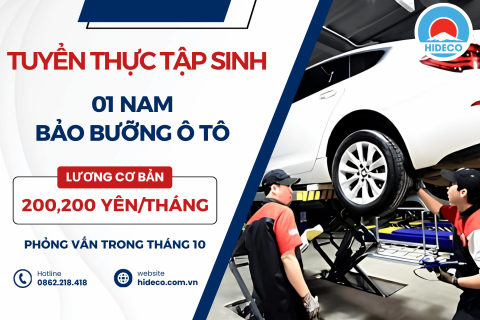H1784 TUYỂN 01 NAM TTS BẢO DƯỠNG Ô TÔ