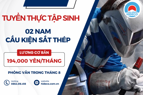 H1684 TUYỂN 02 NAM TTS CẤU KIỆN SẮT THÉP