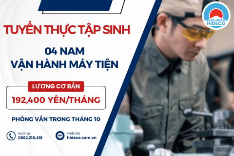 H1756 TUYỂN 04 NAM TTS VẬN HÀNH MÁY TIỆN