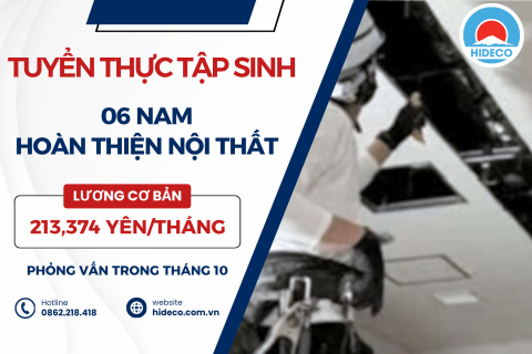 H1758 TUYỂN 06 NAM TTS HOÀN THIỆN NỘI THẤT