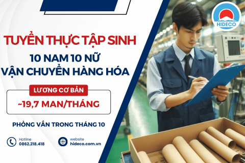 H1816 TUYỂN 10 NAM 10 NỮ TTS VẬN CHUYỂN HÀNG HÓA