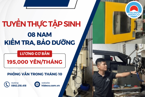 H1818 TUYỂN 08 NAM TTS KIỂM TRA, BẢO DƯỠNG VẬT TƯ