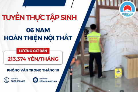 H1759 TUYỂN 08 NAM TTS HOÀN THIỆN NỘI THẤT