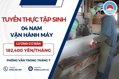 H1631 TUYỂN 4 NAM TTS VẬN HÀNH MÁY XÂY DỰNG
