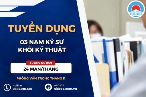 HD5515 TUYỂN 03 NAM KỸ SƯ KHỐI KỸ THUẬT