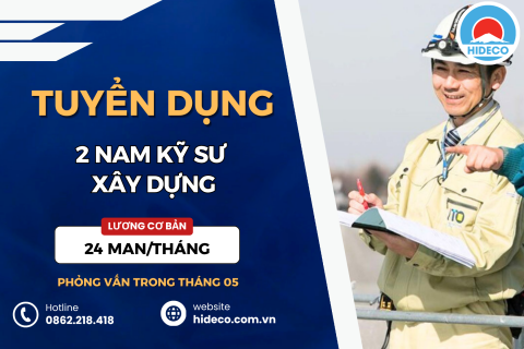 HD5369 TUYỂN 2 NAM KỸ SƯ XÂY DỰNG