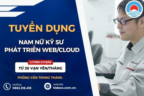 [ĐƠN TUYỂN FREE PHÍ] TUYỂN KỸ SƯ PHÁT TRIỂN WEB/CLOUD