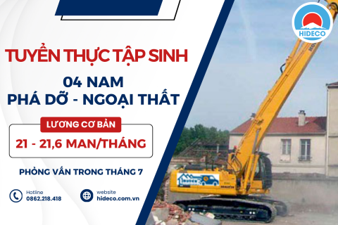  H1614 TUYỂN 4 NAM TTS PHÁ DỠ