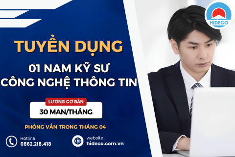 HD5349 TUYỂN 1 NAM KỸ SƯ CÔNG NGHỆ THÔNG TIN