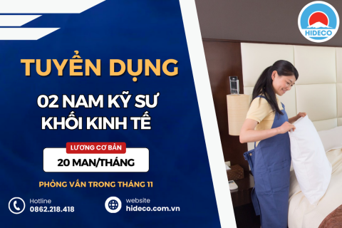 HD4140 TUYỂN 2 NỮ KỸ SƯ KINH TẾ, KẾ TOÁN, QTKD