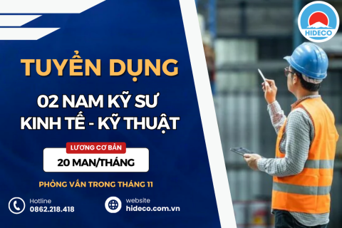 HD4157 TUYỂN 03 NAM KHỐI KINH TẾ - KỸ THUẬT LÀM VIỆC TẠI NHẬT