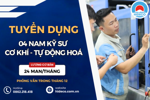 HD4194 TUYỂN 04 NAM KỸ SƯ ĐIỆN - CƠ KHÍ - TỰ ĐỘNG HOÁ LÀM VIỆC TẠI NHẬT