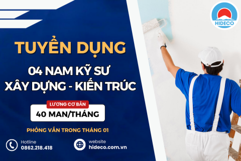 HD4226 TUYỂN 04 NAM KỸ SƯ XÂY DỰNG - KIẾN TRÚC - ĐỊA CHẤT - THUỶ LỢI